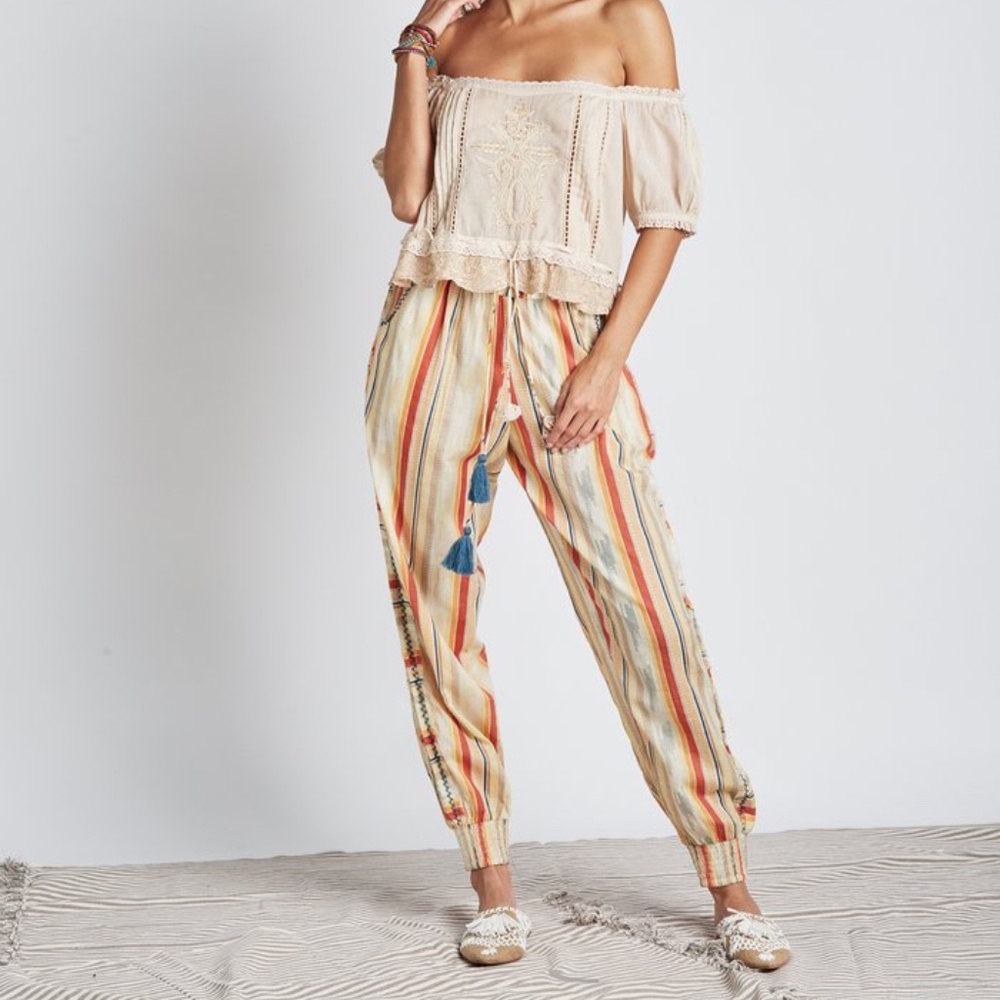 Z & L Arizona Boho Jogger Style Pants size L NWT